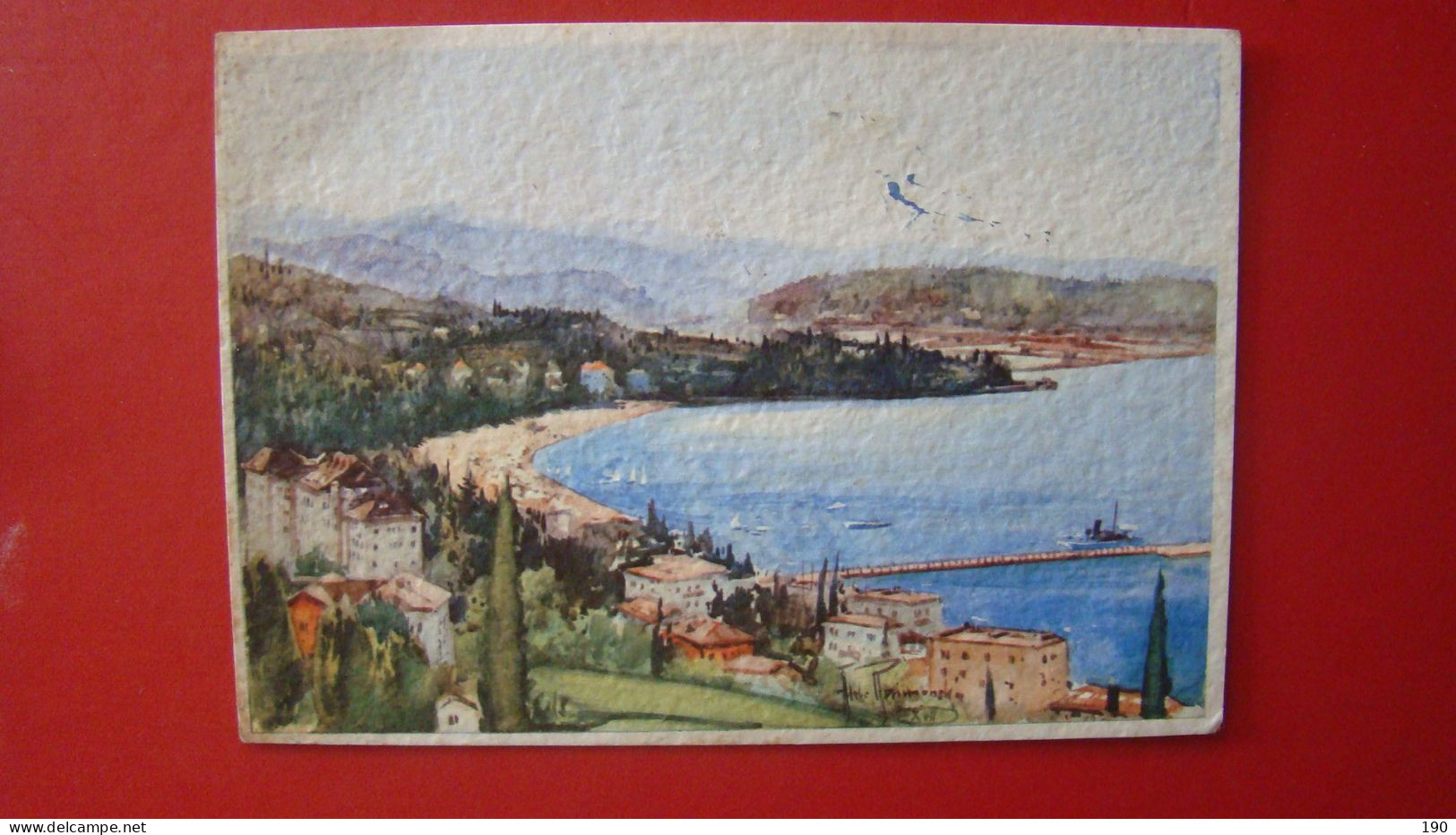 Portoroz.Portorose Il Porto/Der Hafen/Le Port/The Harbour. ( Drawn Tllolo Pramandi) - Eslovenia