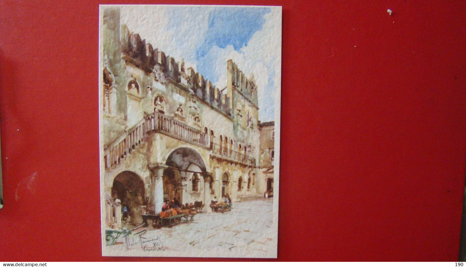 Koper-Capodistria -Palazzo "Pretorio/"Pretorio"Palace( Drawn Tllolo Pramandi) - Slovenia