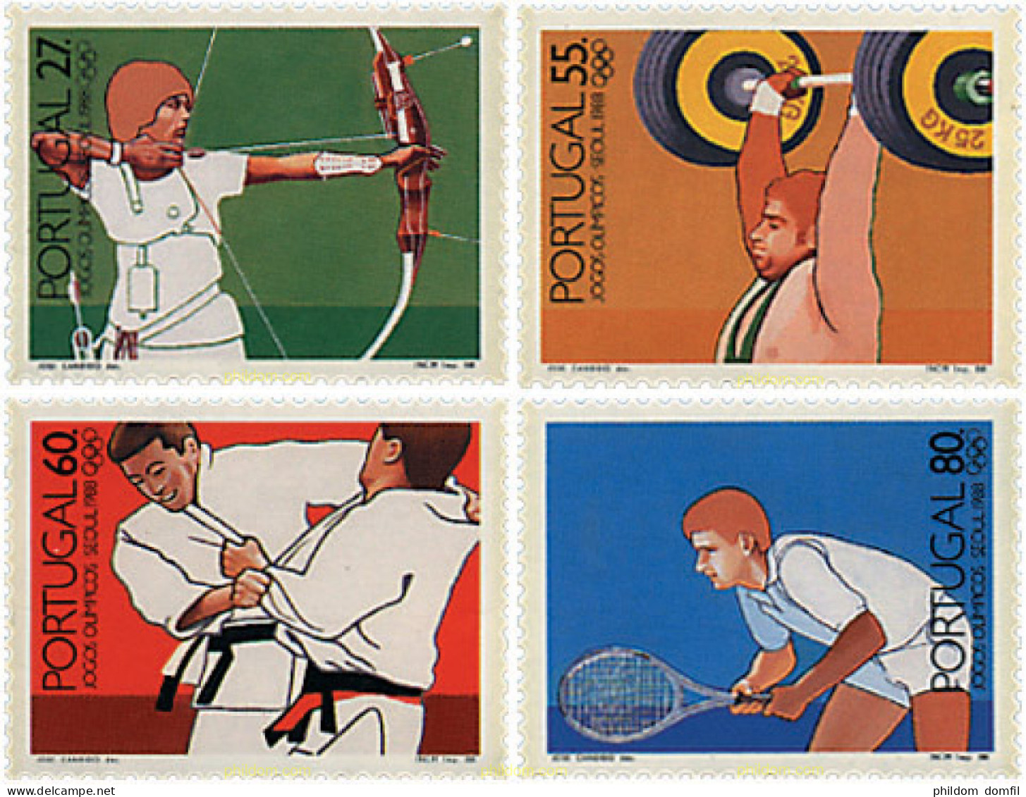 726779 HINGED PORTUGAL 1988 24 JUEGOS OLIMPICOS VERANO SEUL 1988 - Otros & Sin Clasificación