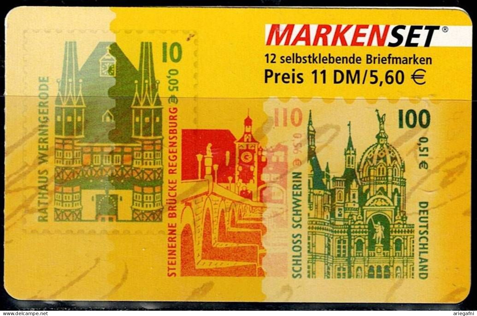 GERMANY 2001 BUND MARKEN SET MI No 43 MNH VF!! - 2001-2010