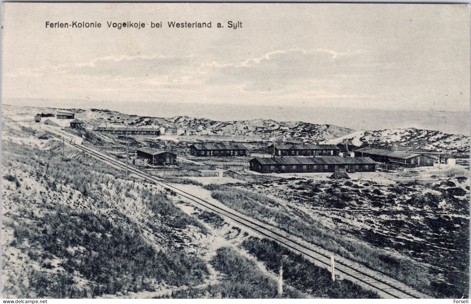 Ferienkolonie Vogelkoje Bei Westerland Auf Sylt (Schöner Stempel: Westerland 4.5.20 Auf Schleswig Abstimmunsgmarke ) - Sylt