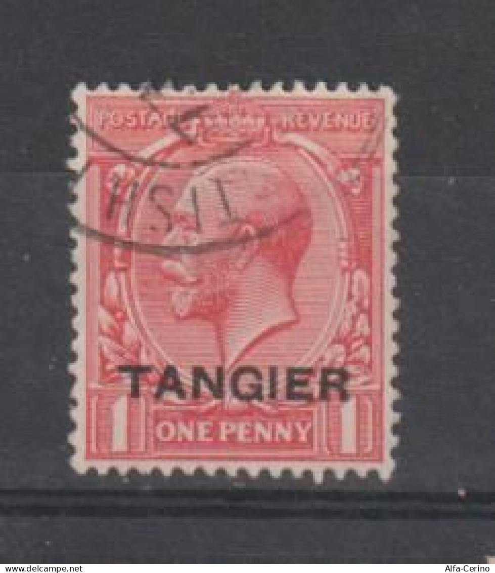 MAROCCO - ENGLISH  OFFICE:  1937  GEORGE  VI°  OVERPRINT  -  1 P. USED  STAMP  - YV/TELL. 16 - Postämter In Marokko/Tanger (...-1958)