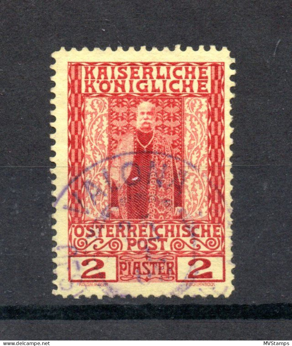 Osterreichische Post In Levant 1908 Marke 58 Luxus Gebraucht Valona (Albanien) - Oriente Austriaco