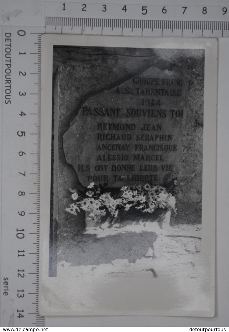 Photo Photographie : MERIBEL LES ALLUES Savoie : Chalet Corbet Stèle Monument Resistance GROUPE FRANC AS TARENTAISE 1944 - Gegenstände
