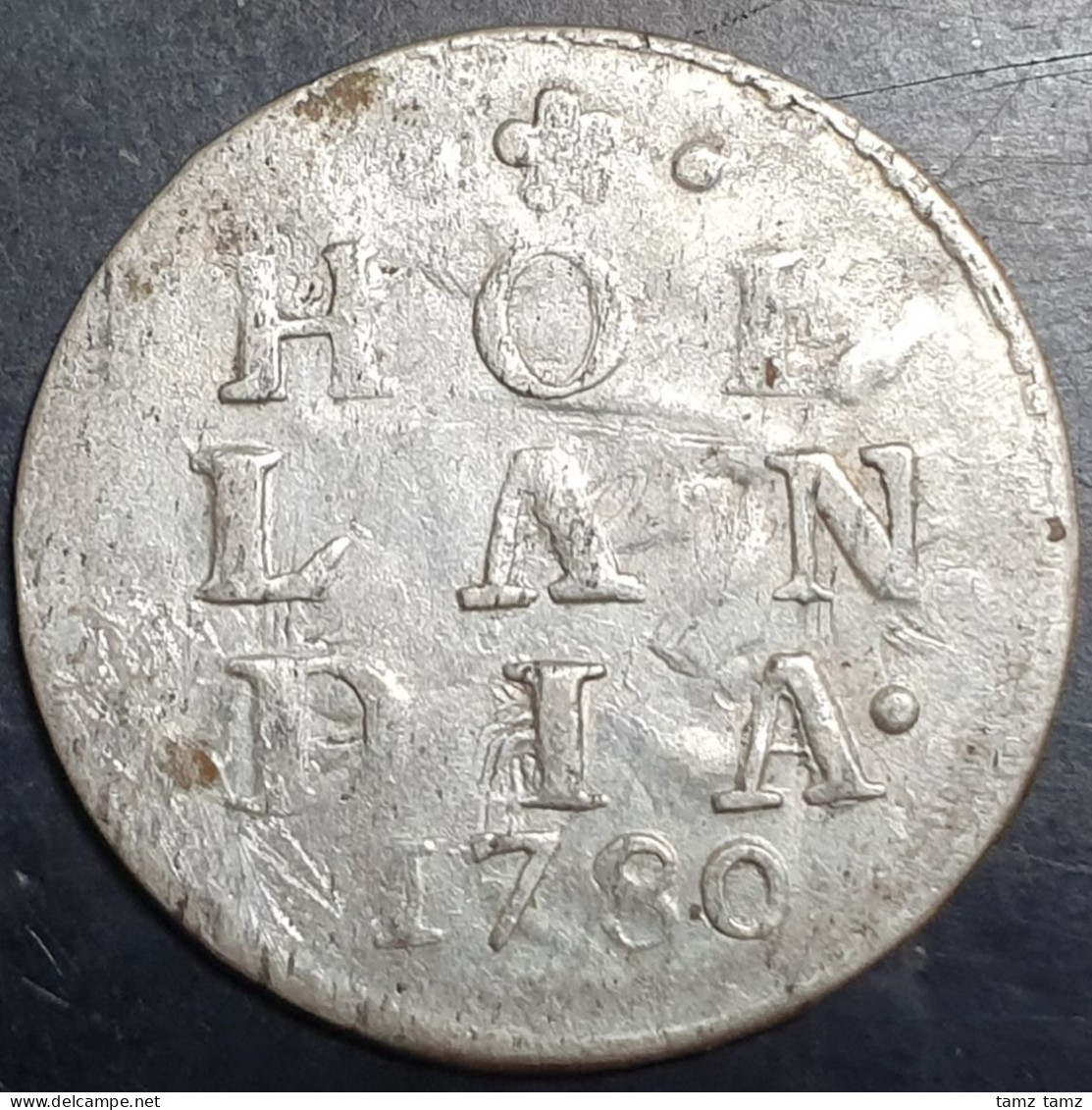 Provincial Dutch Netherlands Holland Hollandia 2 Stuiver 1780 Silver - Monedas Provinciales