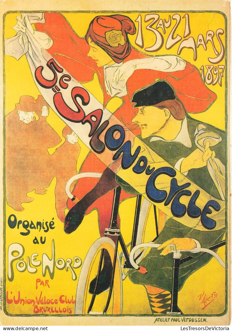 PUBLICITE - 5e Salon Du Cycle - Organisé Au Pôle Nord - 13 Au 21 Mars 1897 - Musée De La Vie Wallonne - Carte Postale - Advertising