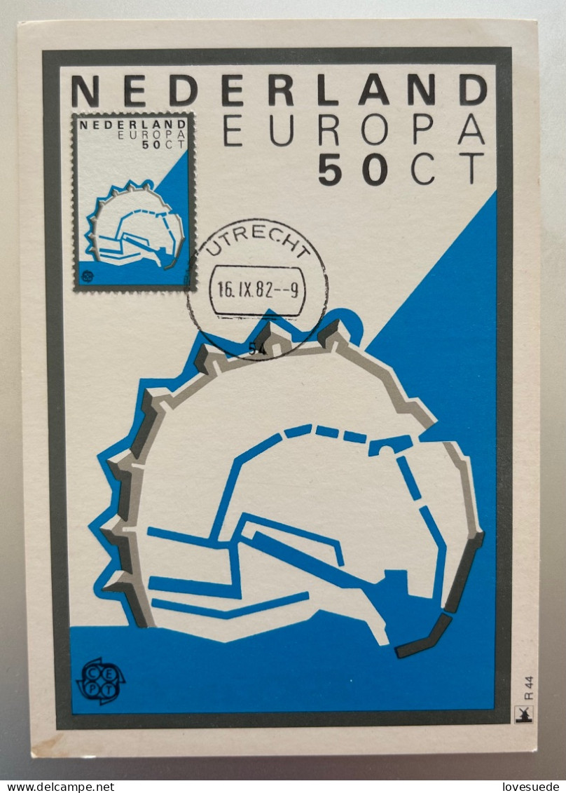 Pays-Bas Carte Maximum 1982 - Cartas Máxima