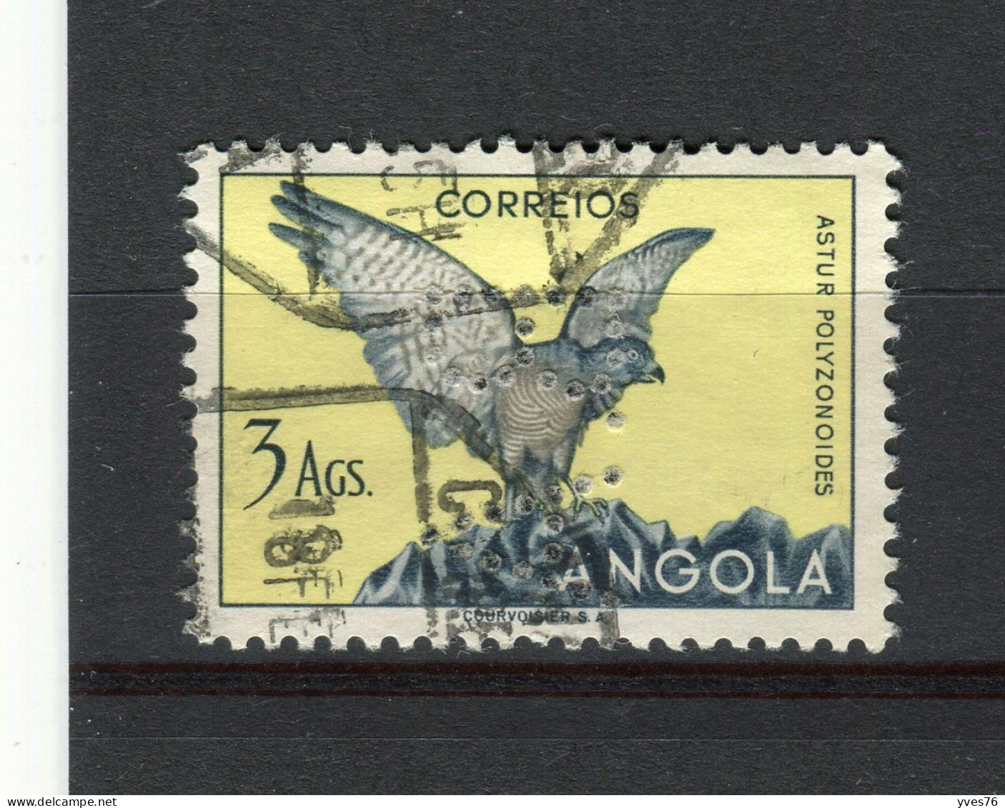 ANGOLA - Y&T N° 337° - Perfin - Perforé - Autour - Angola