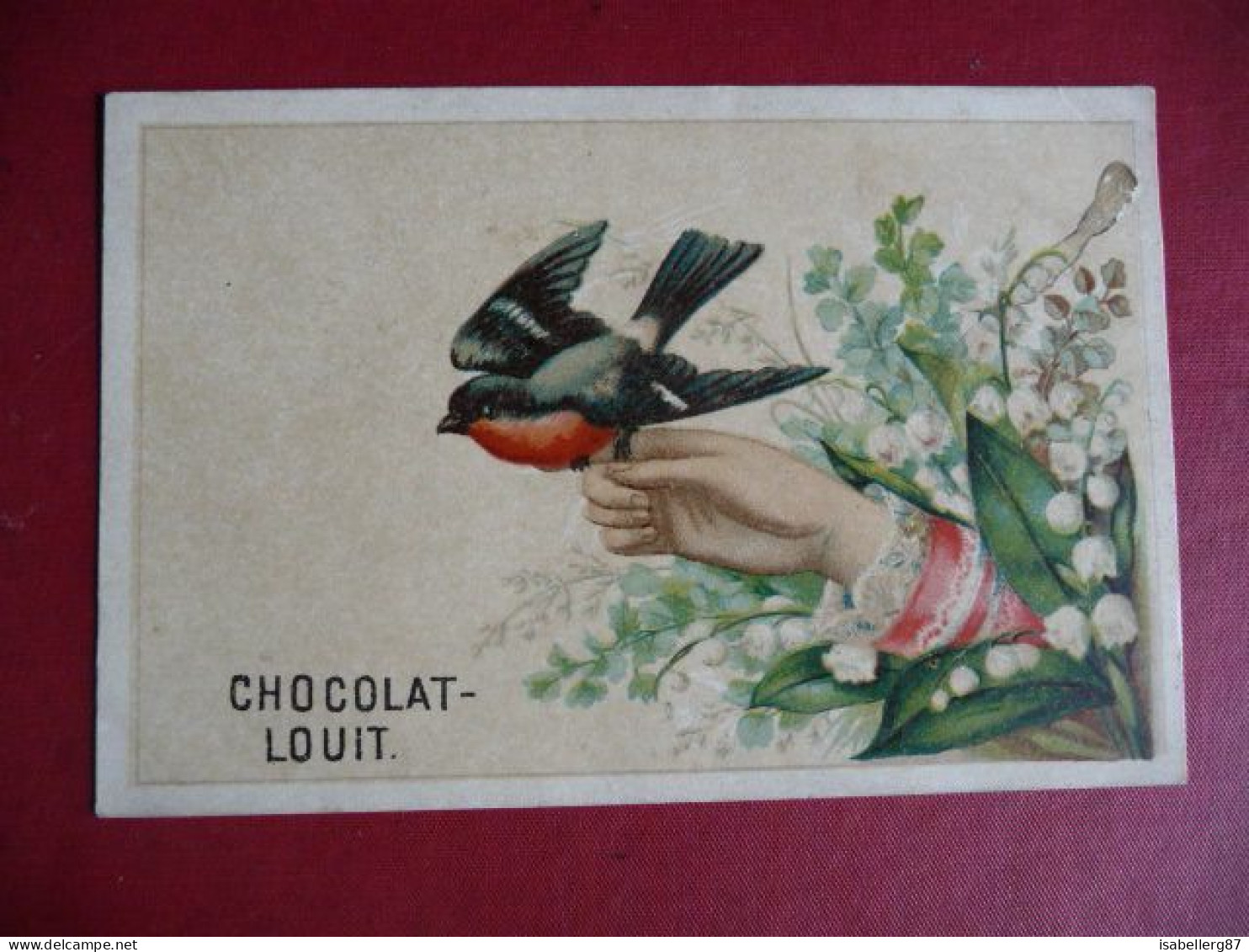 Carte Rouge-gorge Aux Brins De Muguet - Louit