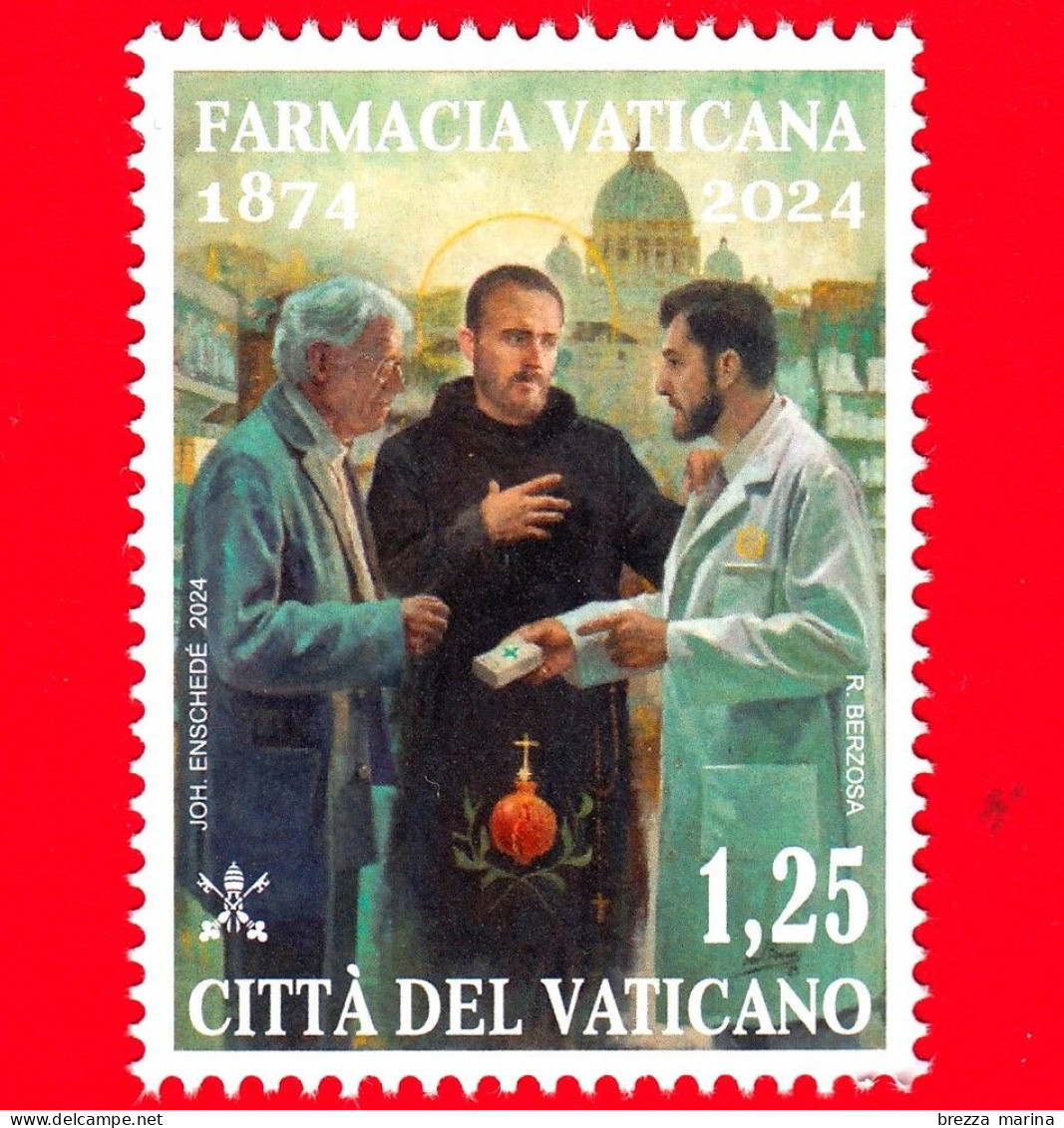 Nuovo - MNH - VATICANO - 2024 - 150 Anni Della Farmacia Vaticana – 1.25 - Unused Stamps