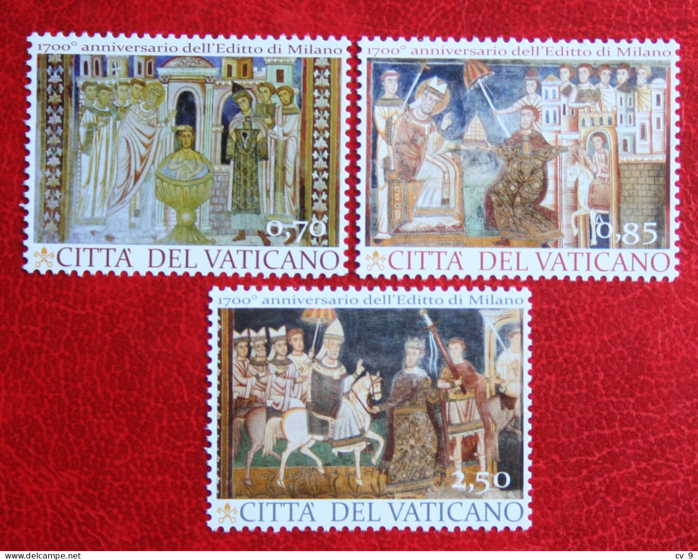 1750 Years Of The Edict Of Milan 2013 Mi 1775-1777 Yv 1628-1630 POSTFRIS / MNH / ** VATICANO VATICAN - Unused Stamps