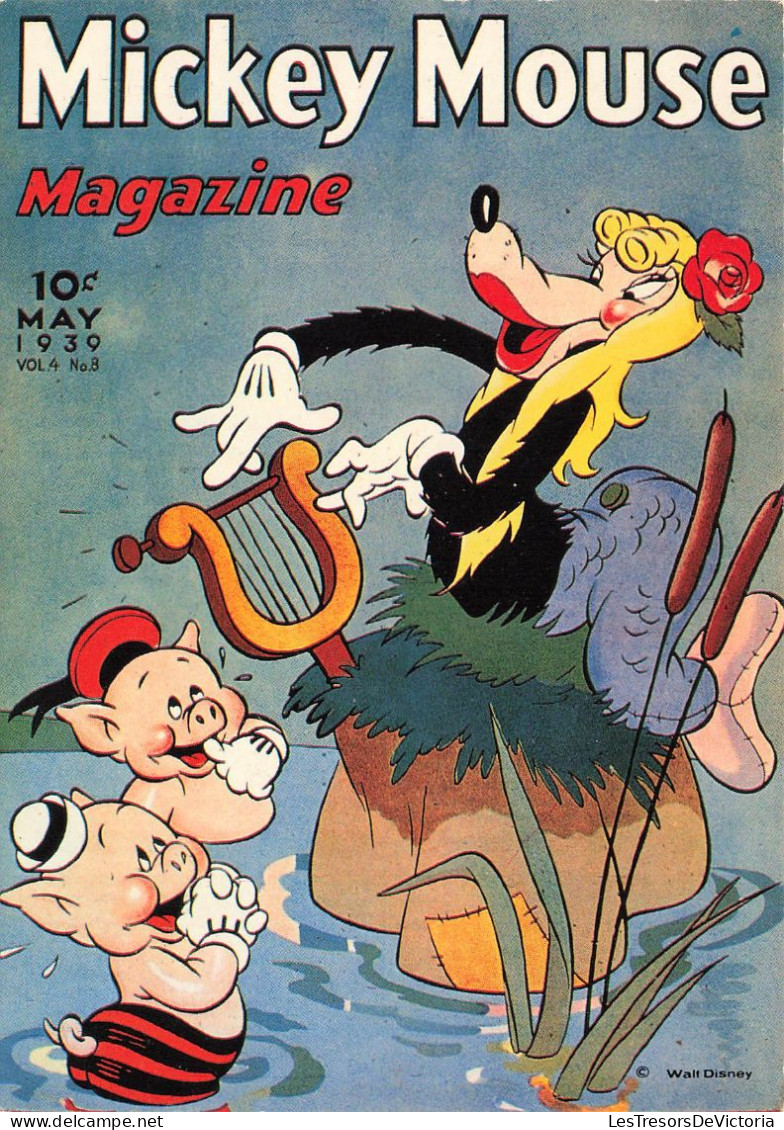 DISNEY - Mickey Mouse - Magazine - 10 May 1930 - Cochons - Carte Postale - Disneyland