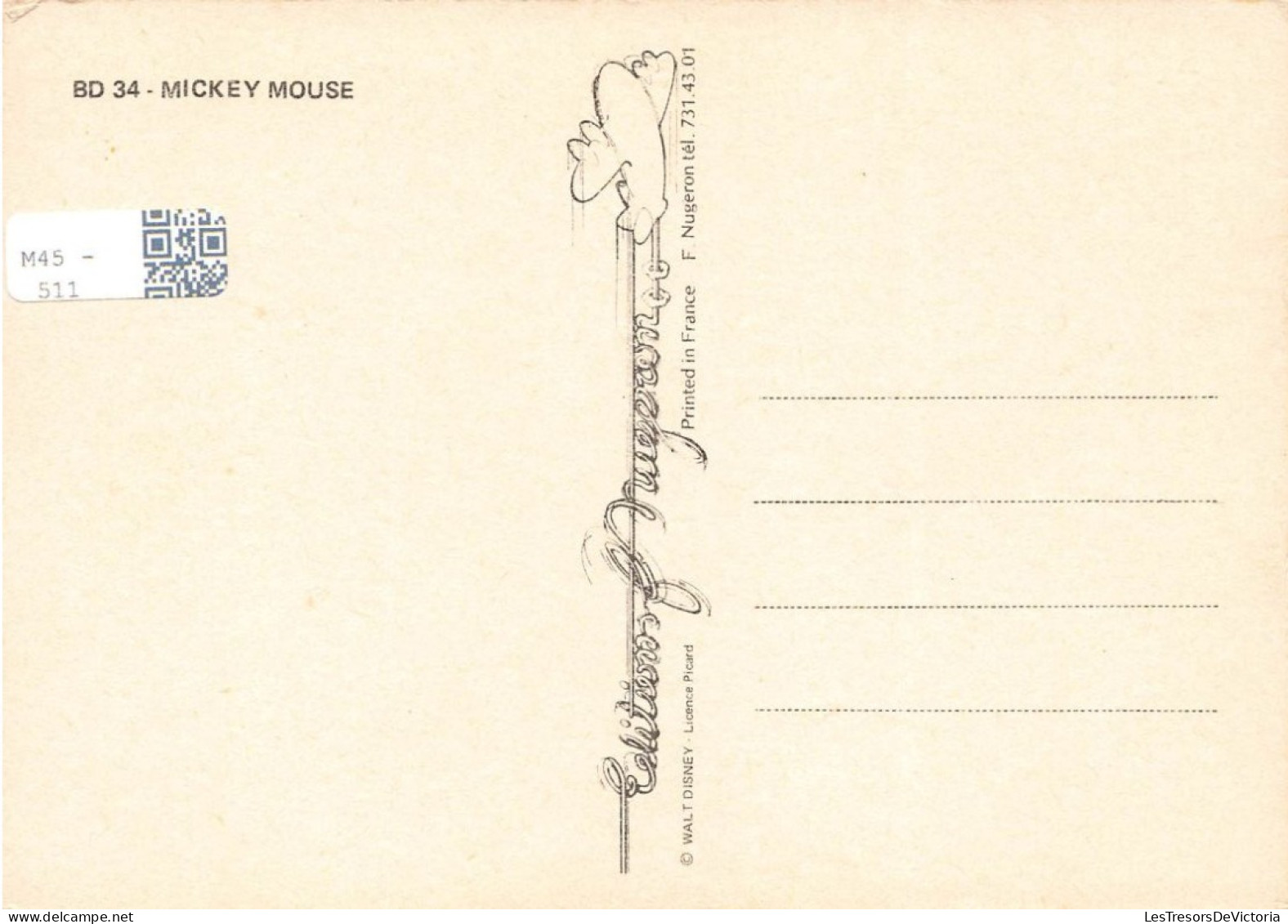 DISNEY - Mickey Mouse - Magazine - 10 May 1930 - Cochons - Carte Postale - Disneyland
