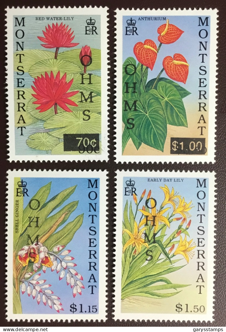 Montserrat 1992 Flowers Official Set MNH - Andere & Zonder Classificatie