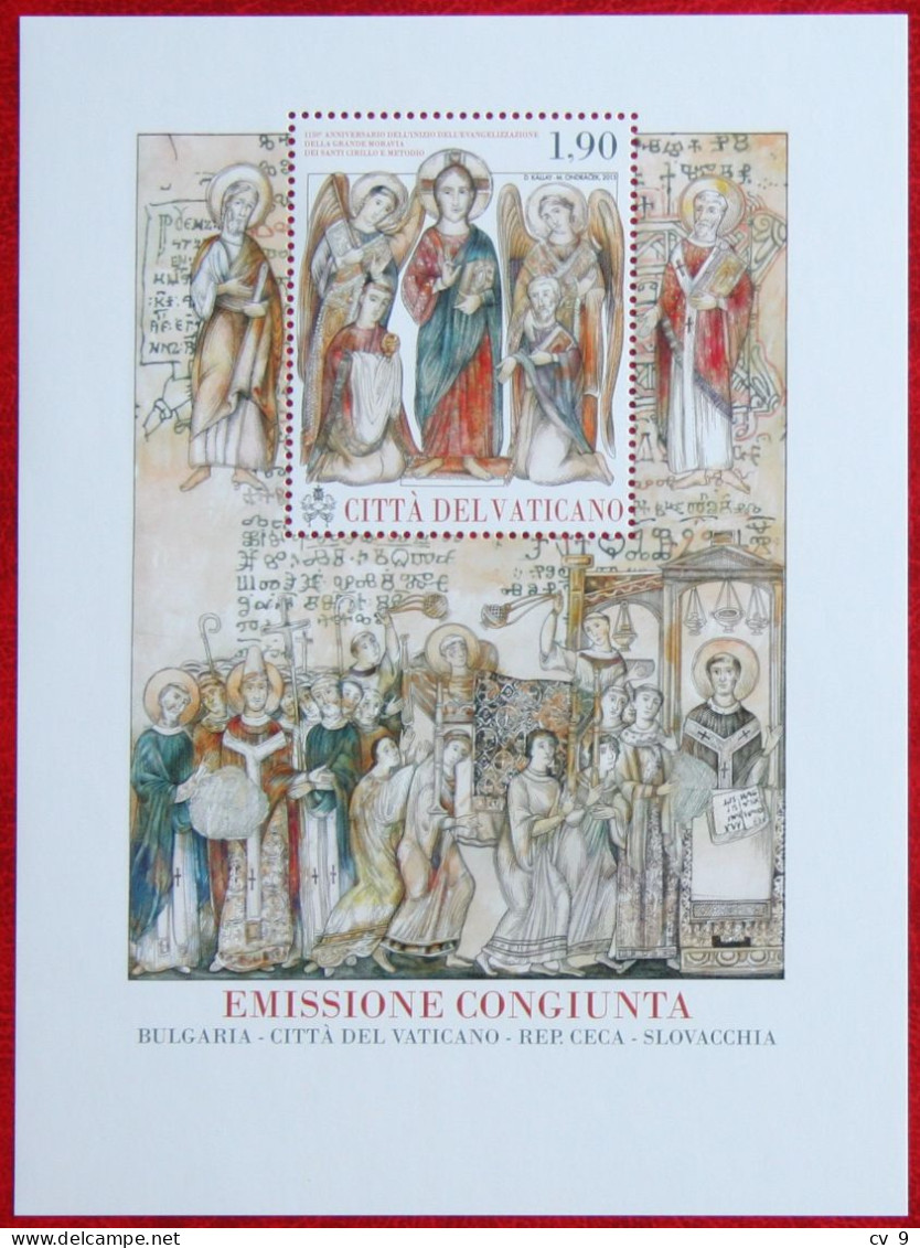1150 Years Of Evangelization Of Great Moravia 2013 Mi 42 1779 Yv 1632 POSTFRIS / MNH / ** VATICANO VATICAN - Neufs