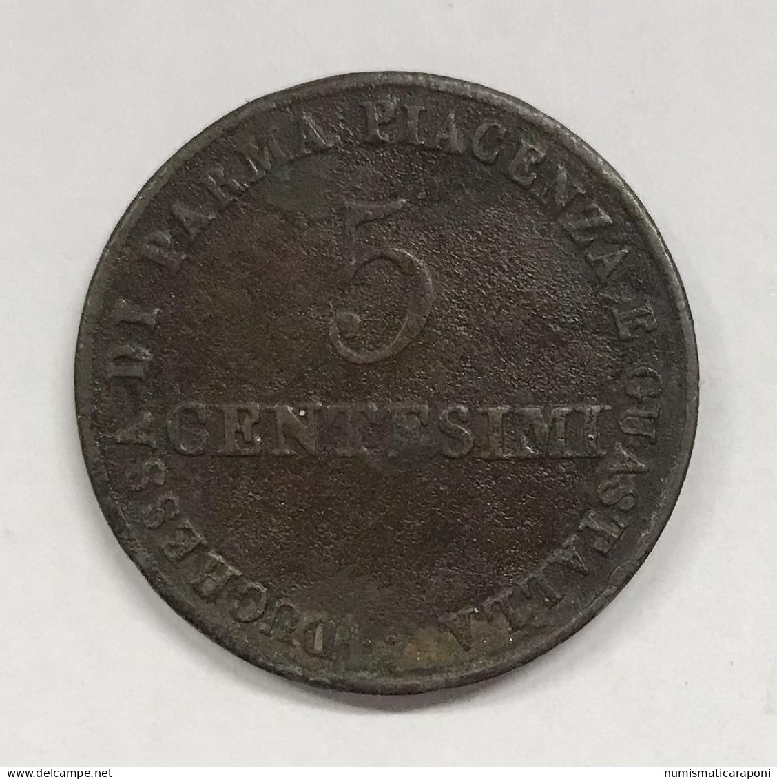 Italy ITALIA Ducato Di Parma Maria Luigia 1815 1847 5 Cent. 1830 Gig.14  E.1456 - Napoleonische