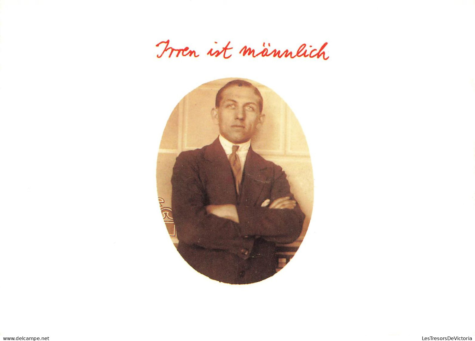 FANTAISIE - Homme - Irren Ist Männlich - Portrait - Carte Postale - Männer