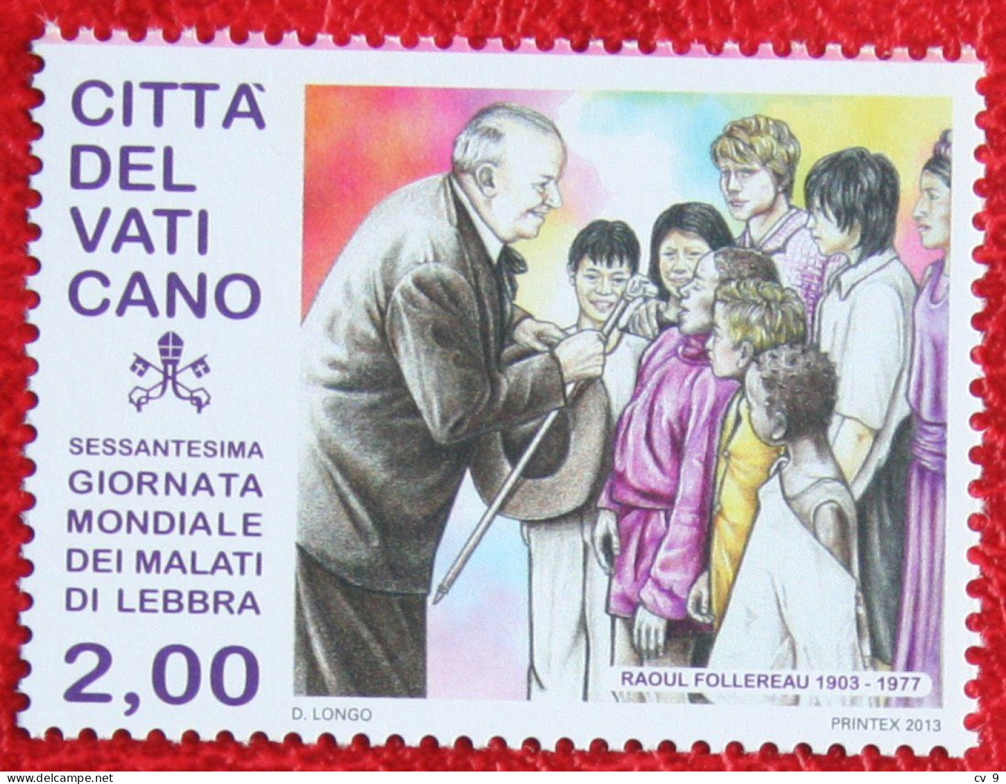 World Leprosy Day 2013 Mi 1789 Yv 1637 POSTFRIS / MNH / ** VATICANO VATICAN - Ungebraucht