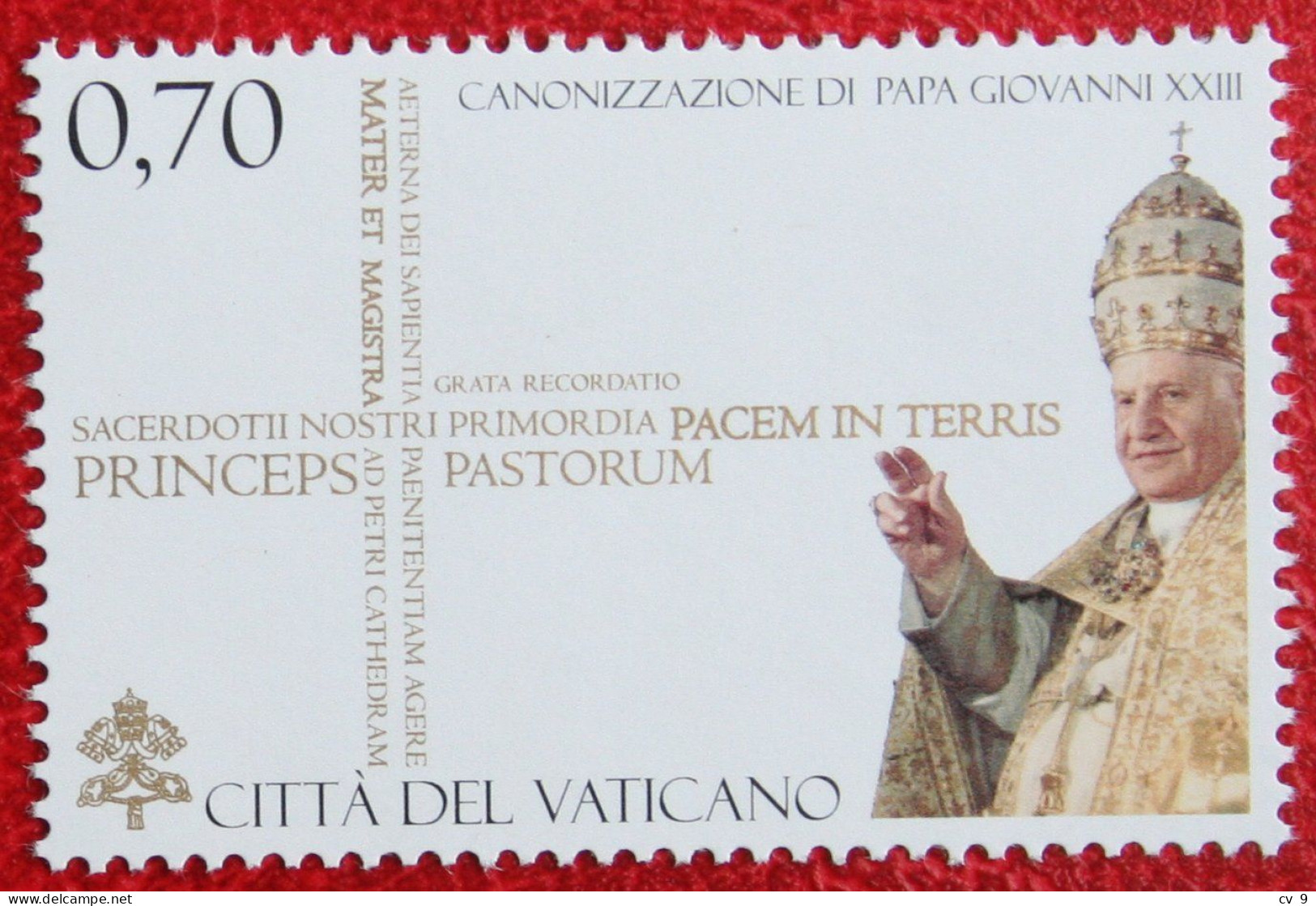 Canonification Of Pope John XXIII  2014 Mi 1799 Yv 1653 POSTFRIS / MNH / ** VATICANO VATICAN - Nuovi
