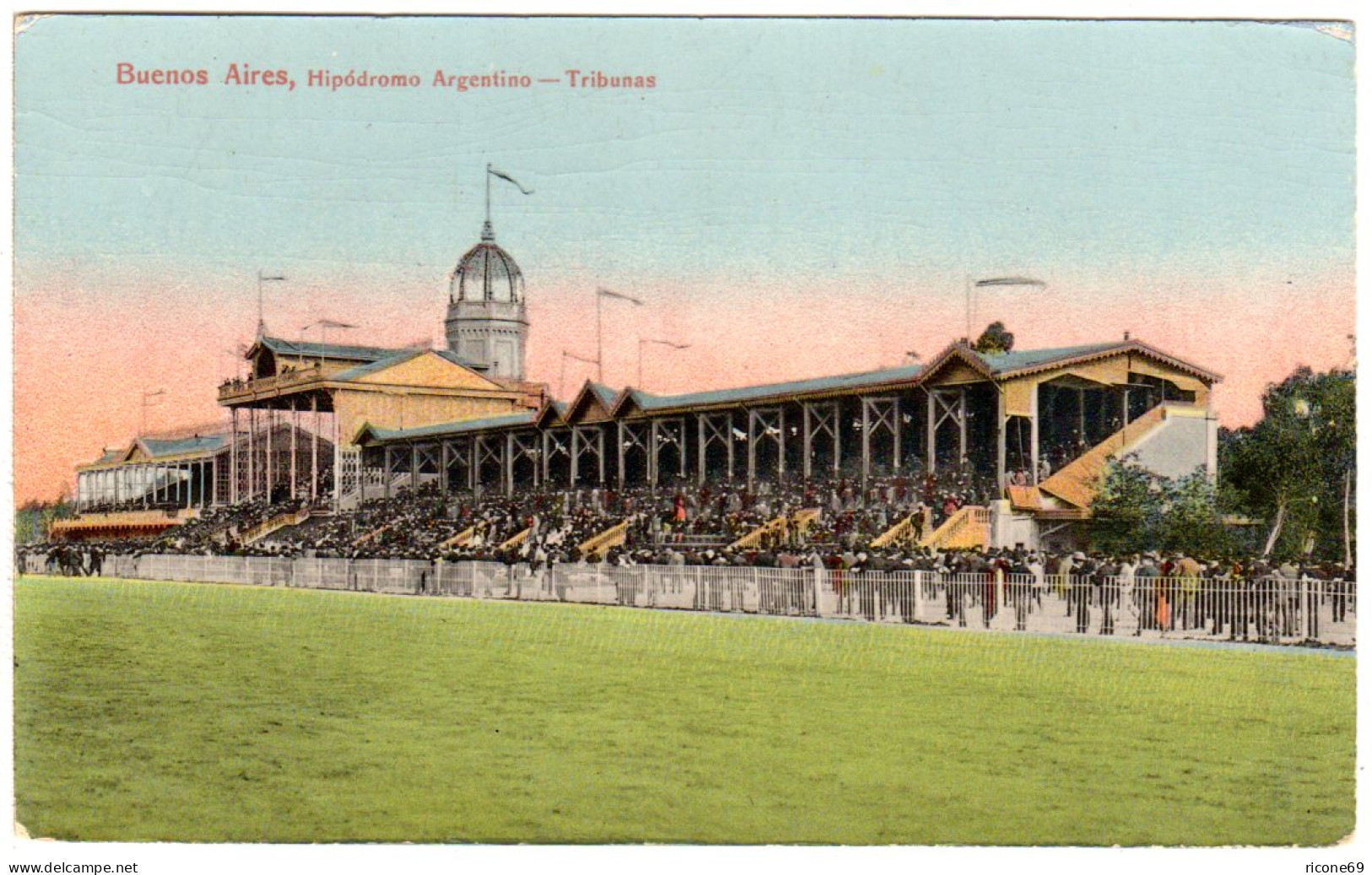 Argentinien, Buenos Aires, Hippodromo Argentino, Unused Colour Postcard - Storia Postale
