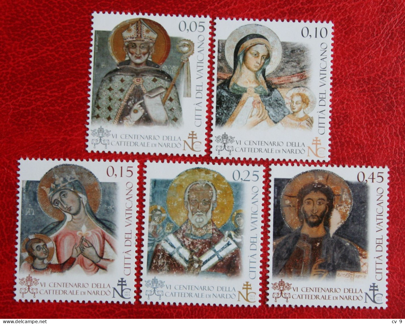 600 Years Of Nardò Cathedral 2013 Mi 1784-1788 Yv 1638-1642 POSTFRIS / MNH / ** VATICANO VATICAN - Neufs