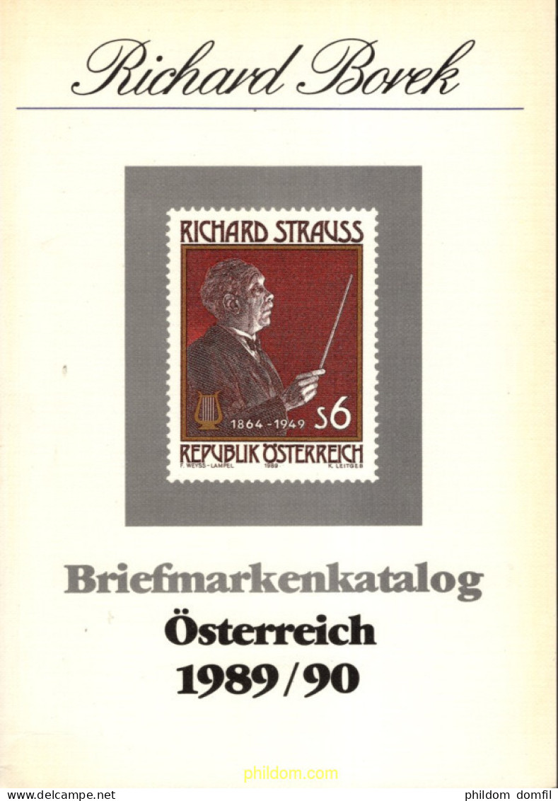 Briefmarken Katalog Österreich 1989/90 De Richard Borek - Motivkataloge