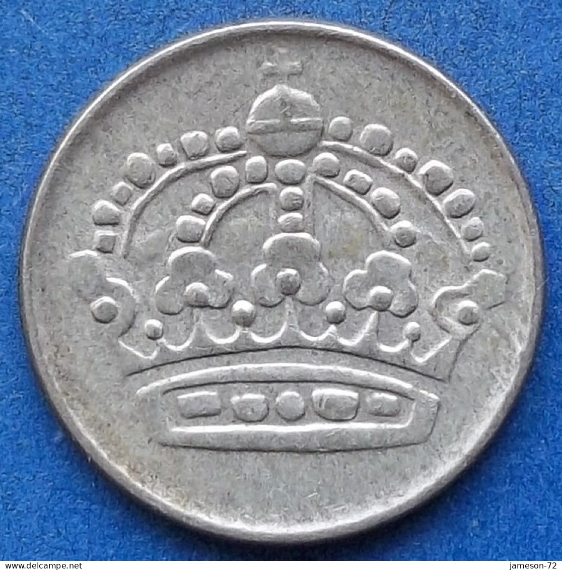 SWEDEN - Silver 10 öre 1960 TS KM# 823 Gustav VI Adolf (1950-1973) - Edelweiss Coins - Suède