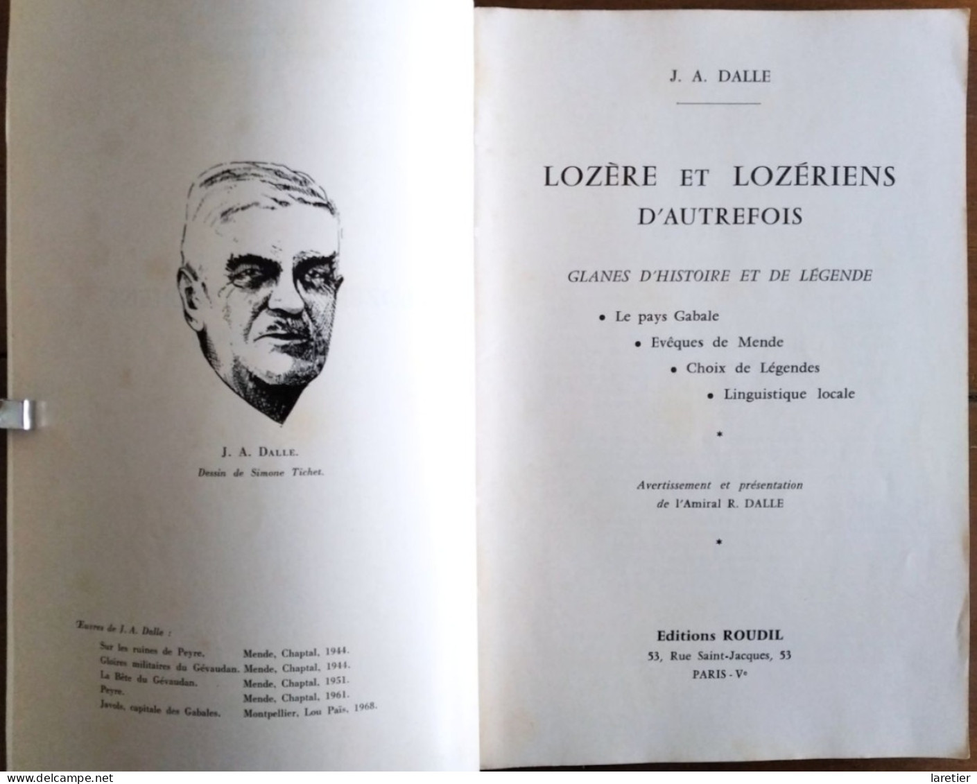 Lozère Et Lozériens D'autrefois. Glanes D'histoire Et De Légende. Jean Augustin Dalle - Languedoc-Roussillon