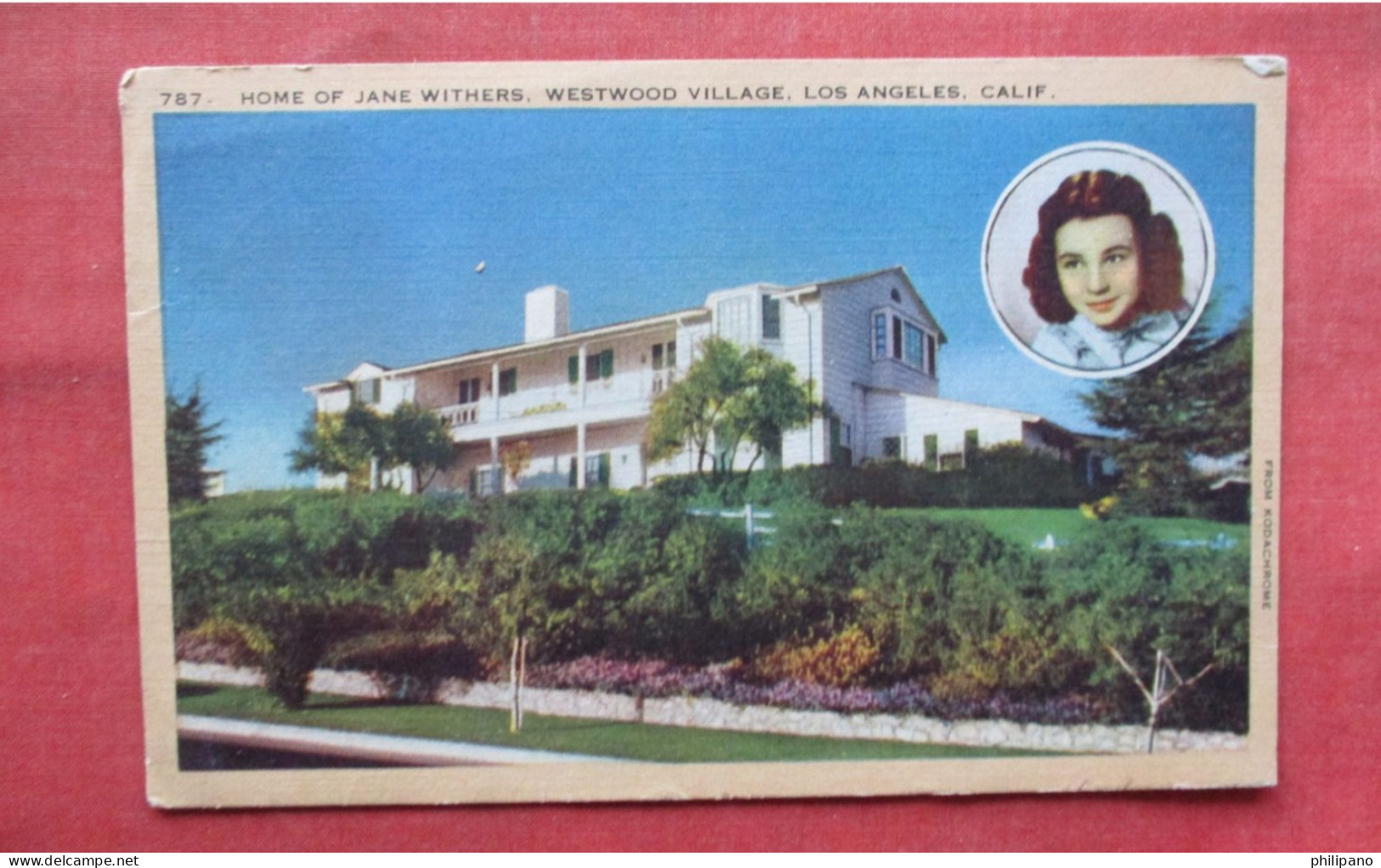 Home Of Jane Withers.   Los Angeles  - California        Ref 6355 - Los Angeles