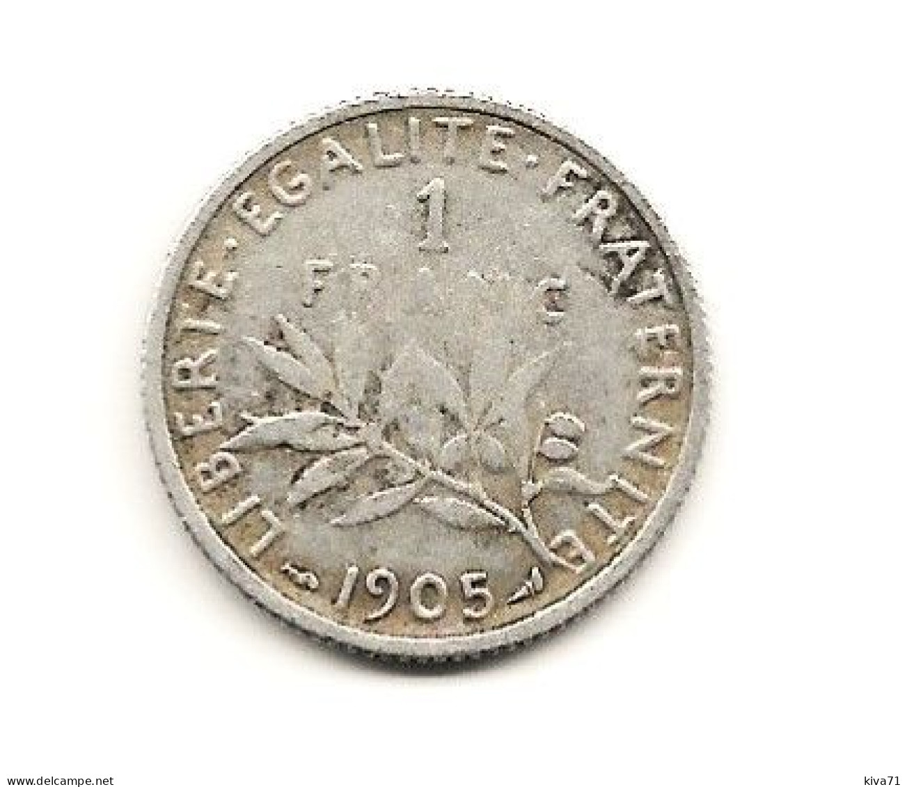 1 Franc "Semeuse  " 1905 ARGENT   TB+ - 1 Franc