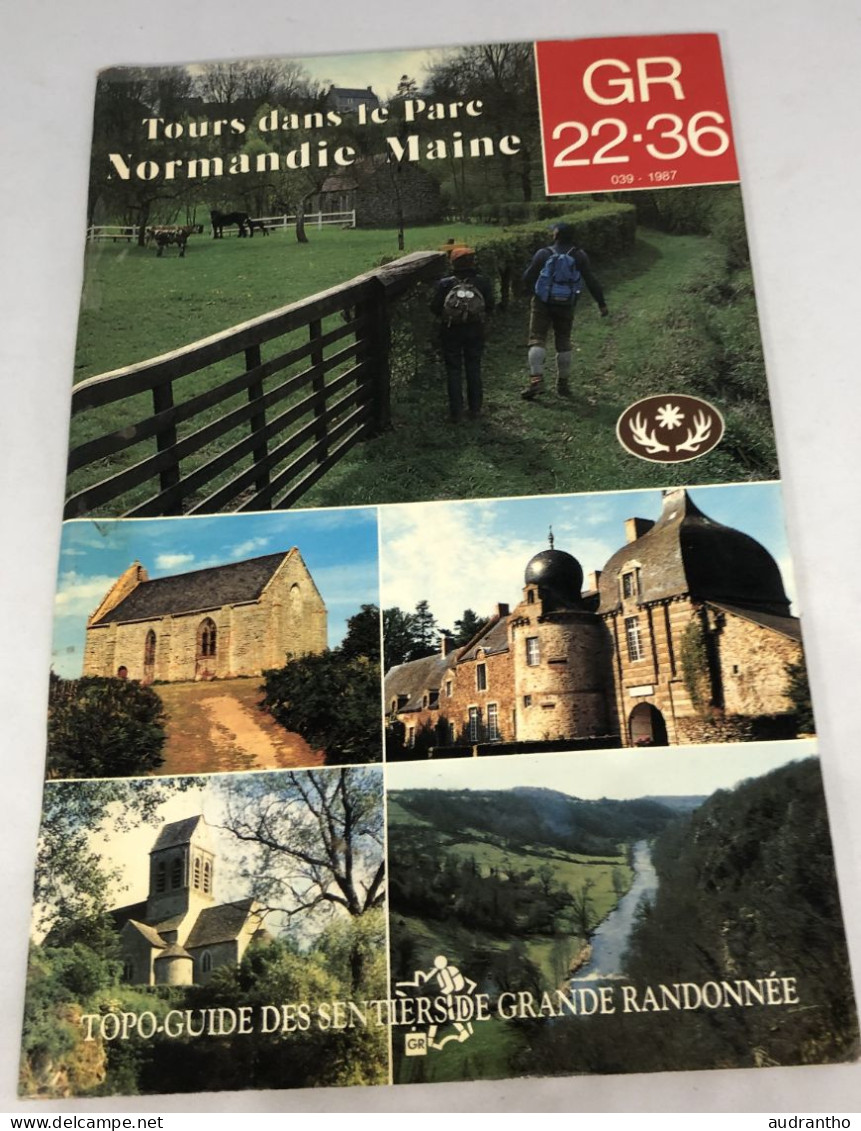 TOURS DANS LE PARC NORMANDIE MAINE GR 22-36 De 1987 - Michelin (guias)