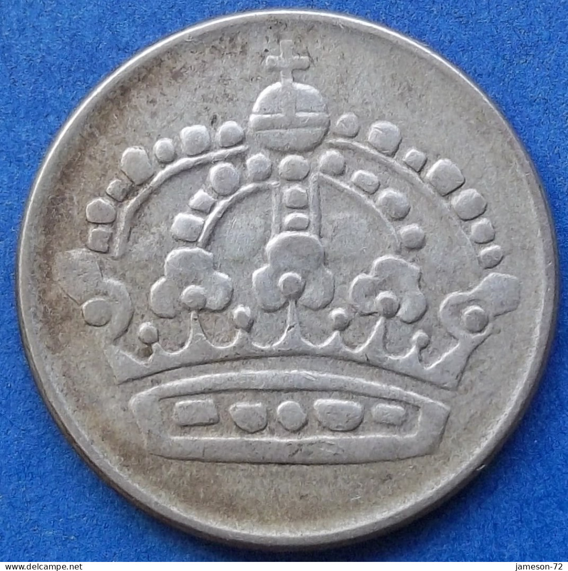 SWEDEN - Silver 50 öre 1954 TS KM# 825 Gustav VI Adolf (1950-1973) - Edelweiss Coins - Suède