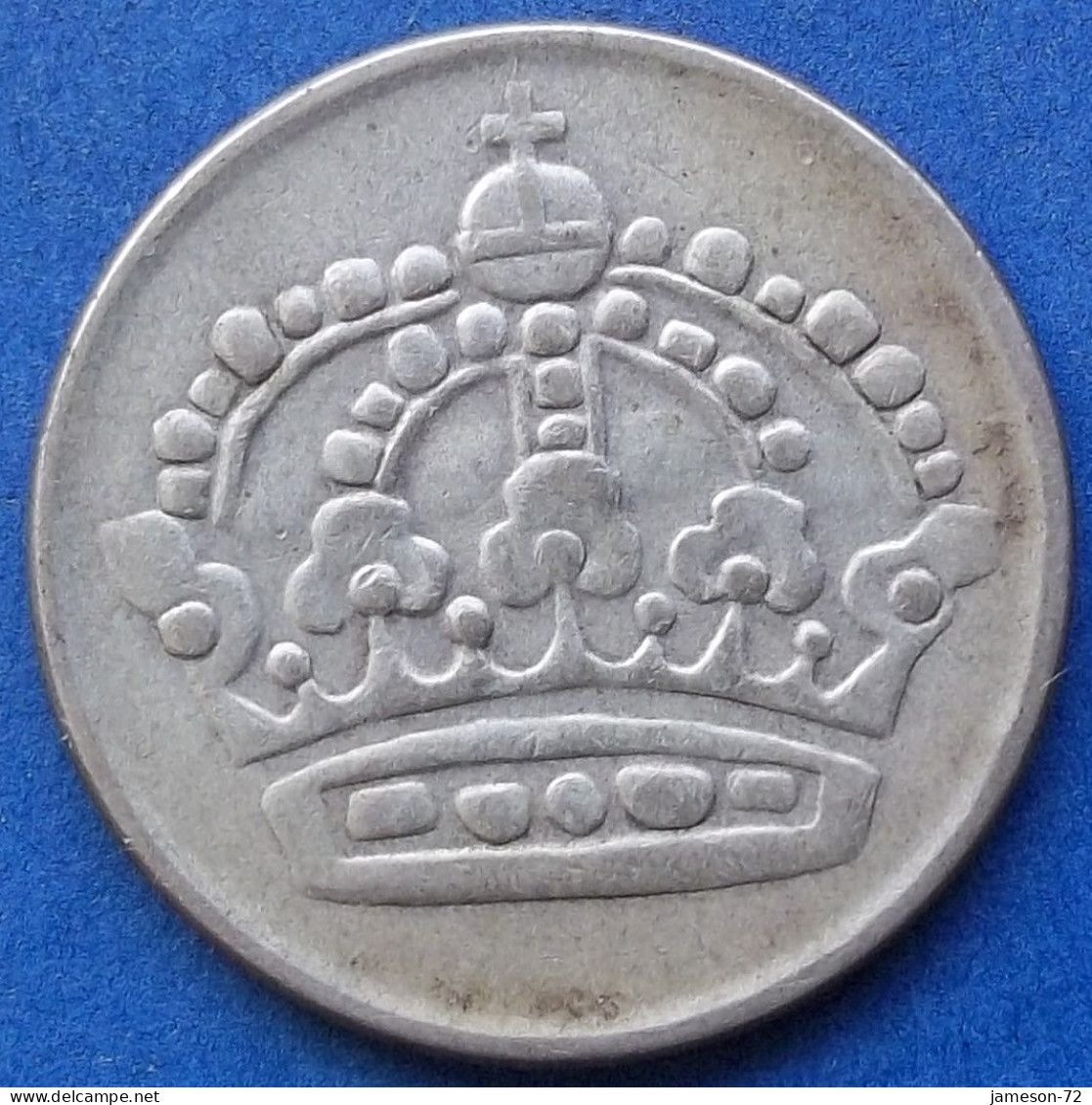 SWEDEN - Silver 50 öre 1957 TS KM# 825 Gustav VI Adolf (1950-1973) - Edelweiss Coins - Suède