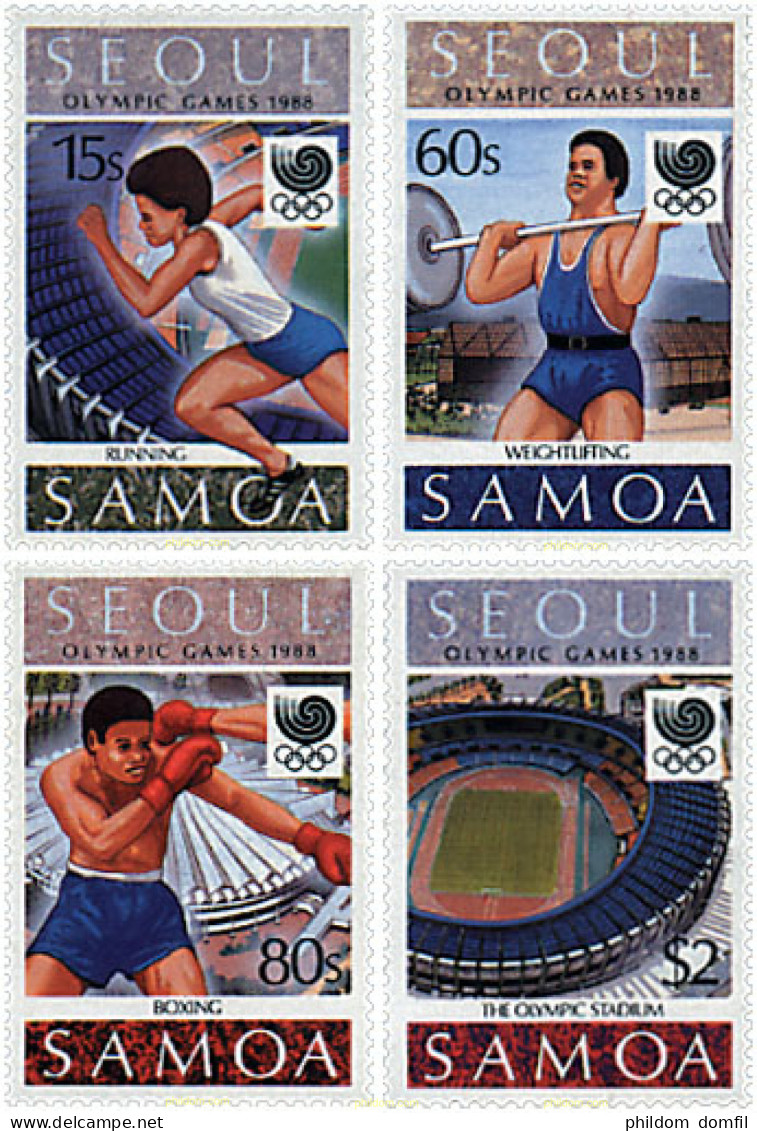 726791 HINGED SAMOA 1988 24 JUEGOS OLIMPICOS VERANO SEUL 1988 - Samoa