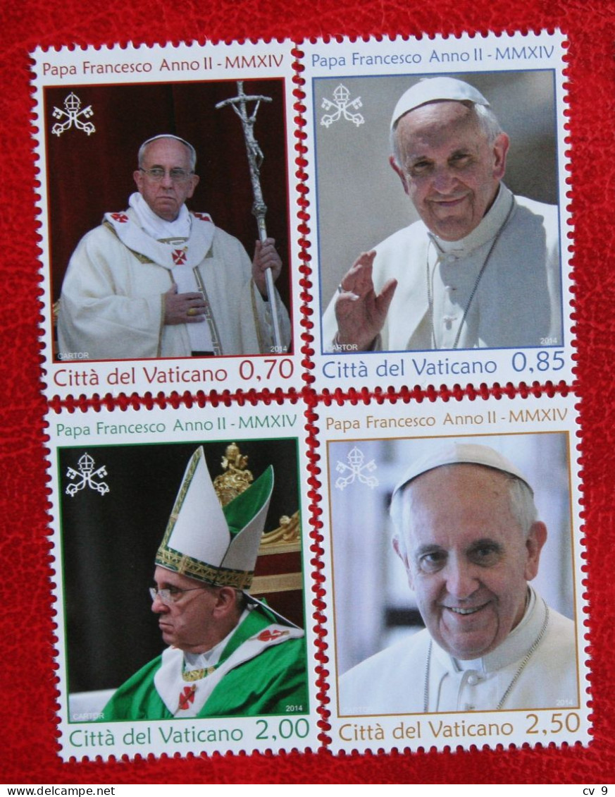 Second Year Of Pope Francis' Pontificate 2014 Mi 1795-1798 Yv 1649-1652 POSTFRIS / MNH / ** VATICANO VATICAN - Neufs