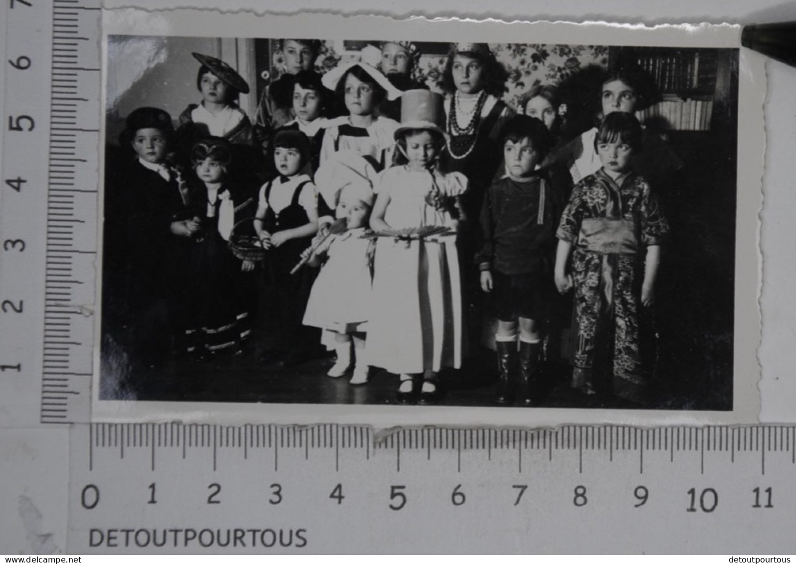 X3 Photos Photographie : Déguisements Enfants Déguisés Mardi Gras 1931 Child In Disguise - Oggetti
