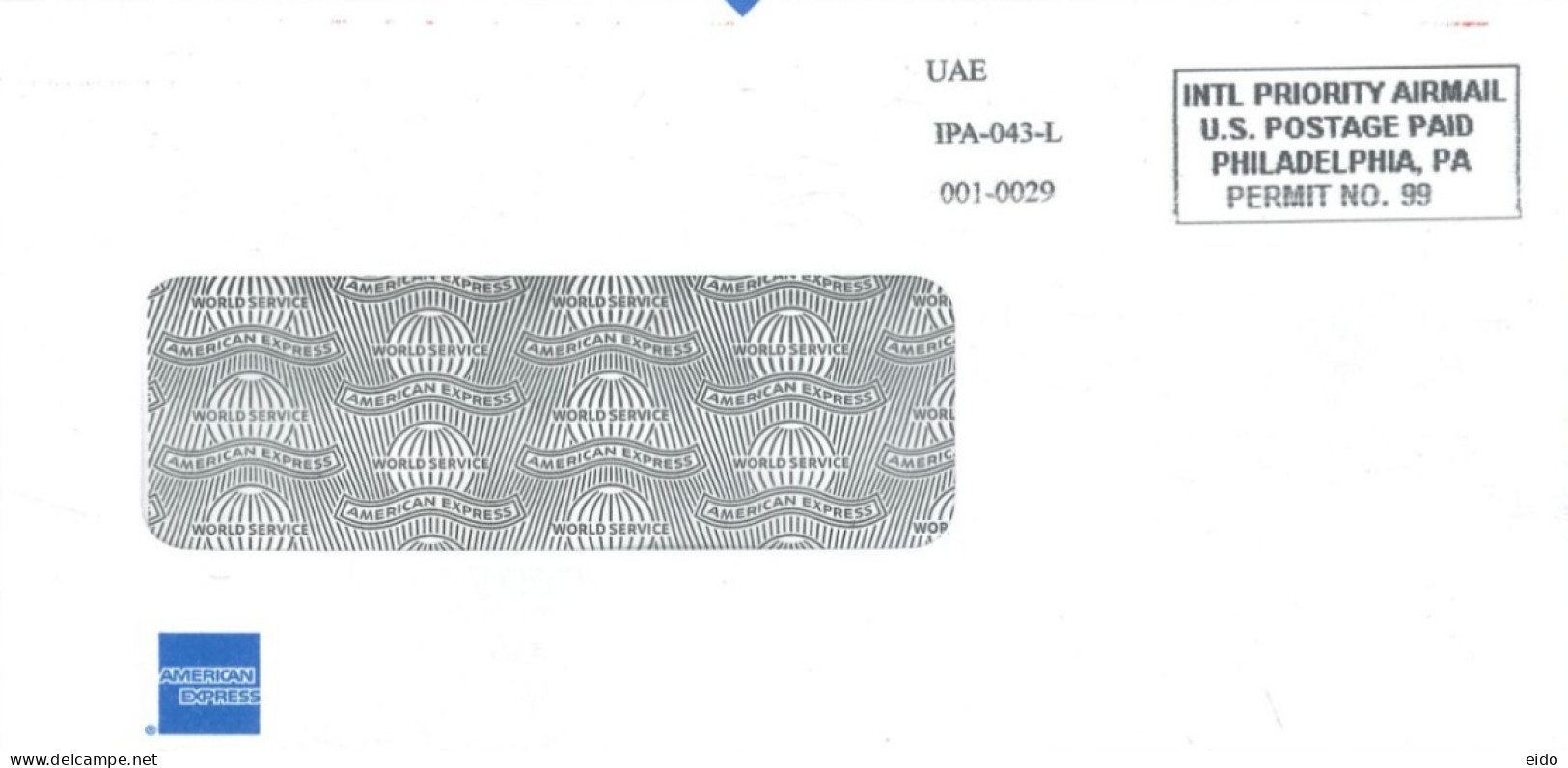 UNITED STATES - 2023, INTERNATIONAL PRIORITY POSTAGE PAID COVER TO DUBAI. - Covers & Documents