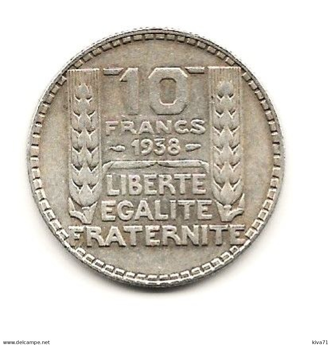 10 Francs  "Turin " 1938 ARGENT   TTB+ - 10 Francs
