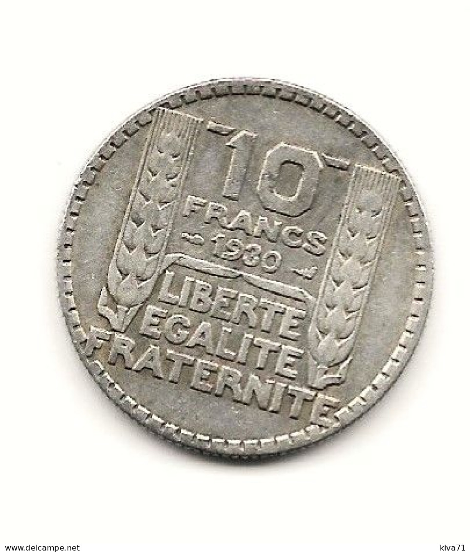 10 Francs  "Turin " 1930 ARGENT   TTB - 10 Francs