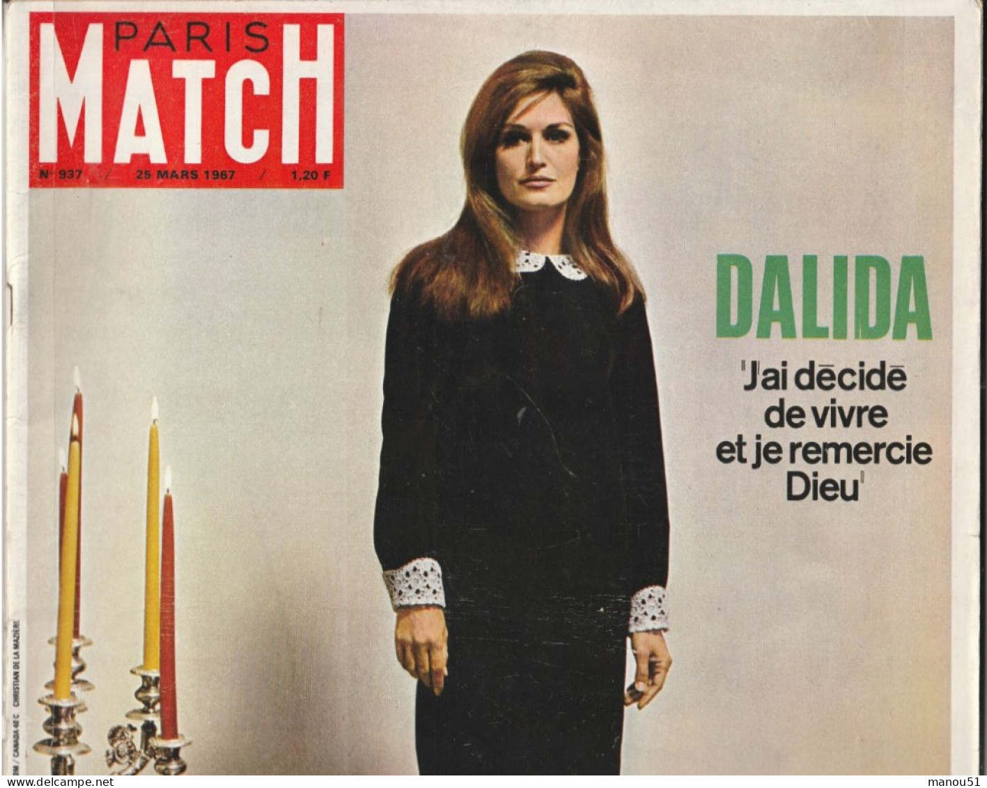 Lot De 2 Magazines Paris Match  : DALIDA - Gente