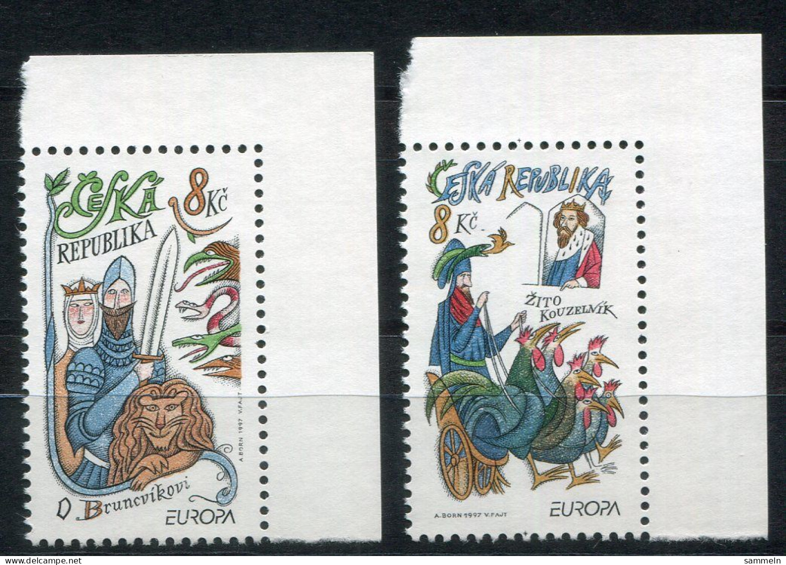 TSCHECHISCHE REPUBLIK 144-145 ER Mnh - Sagen Und Legenden, Myths And Legends  - CZECH REPUBLIC / RÉPUBLIQUE TCHÈQUE - Ungebraucht