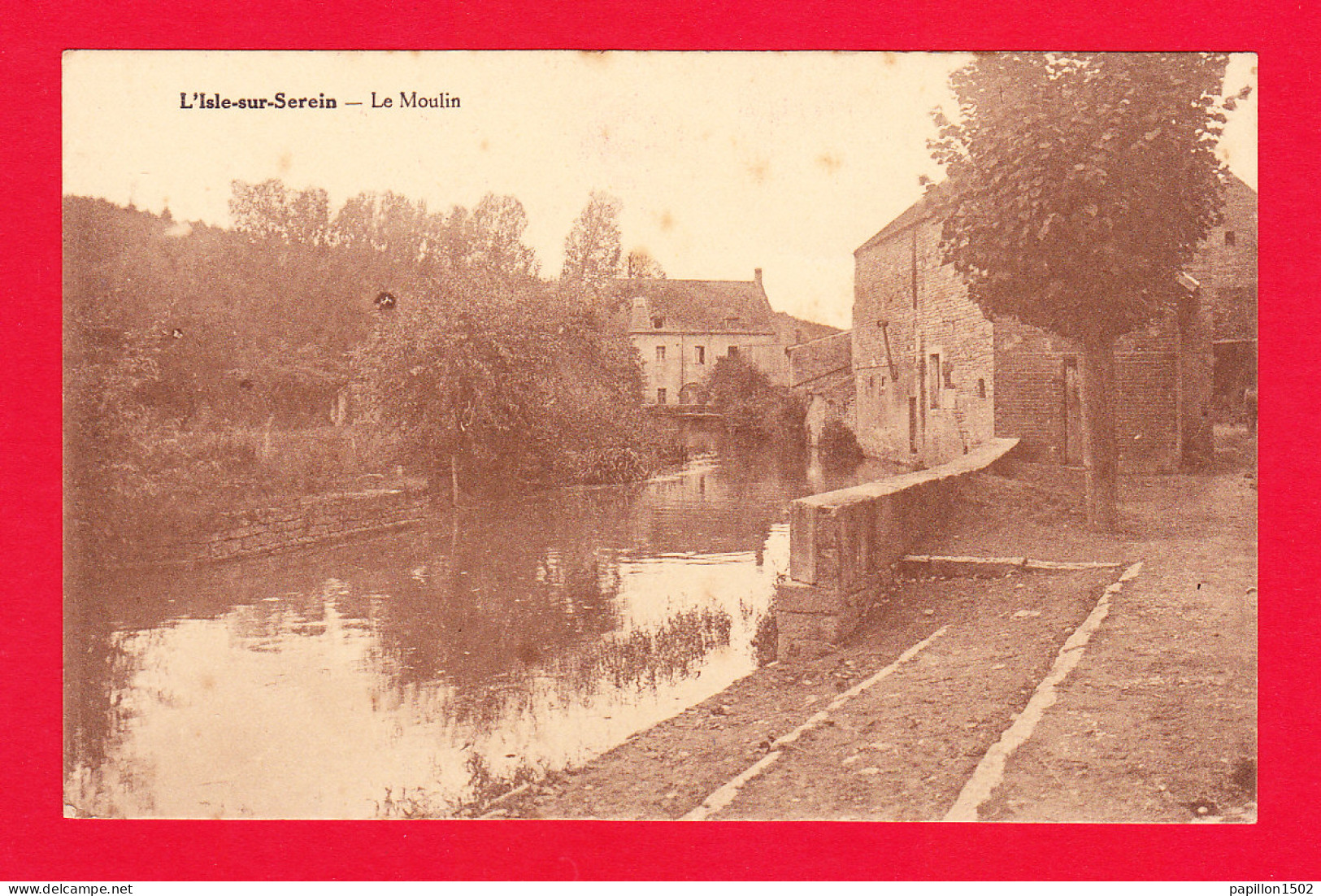 F-89-Isle Sur Serein-01P6  Le Moulin, Cpa BE - L'Isle Sur Serein