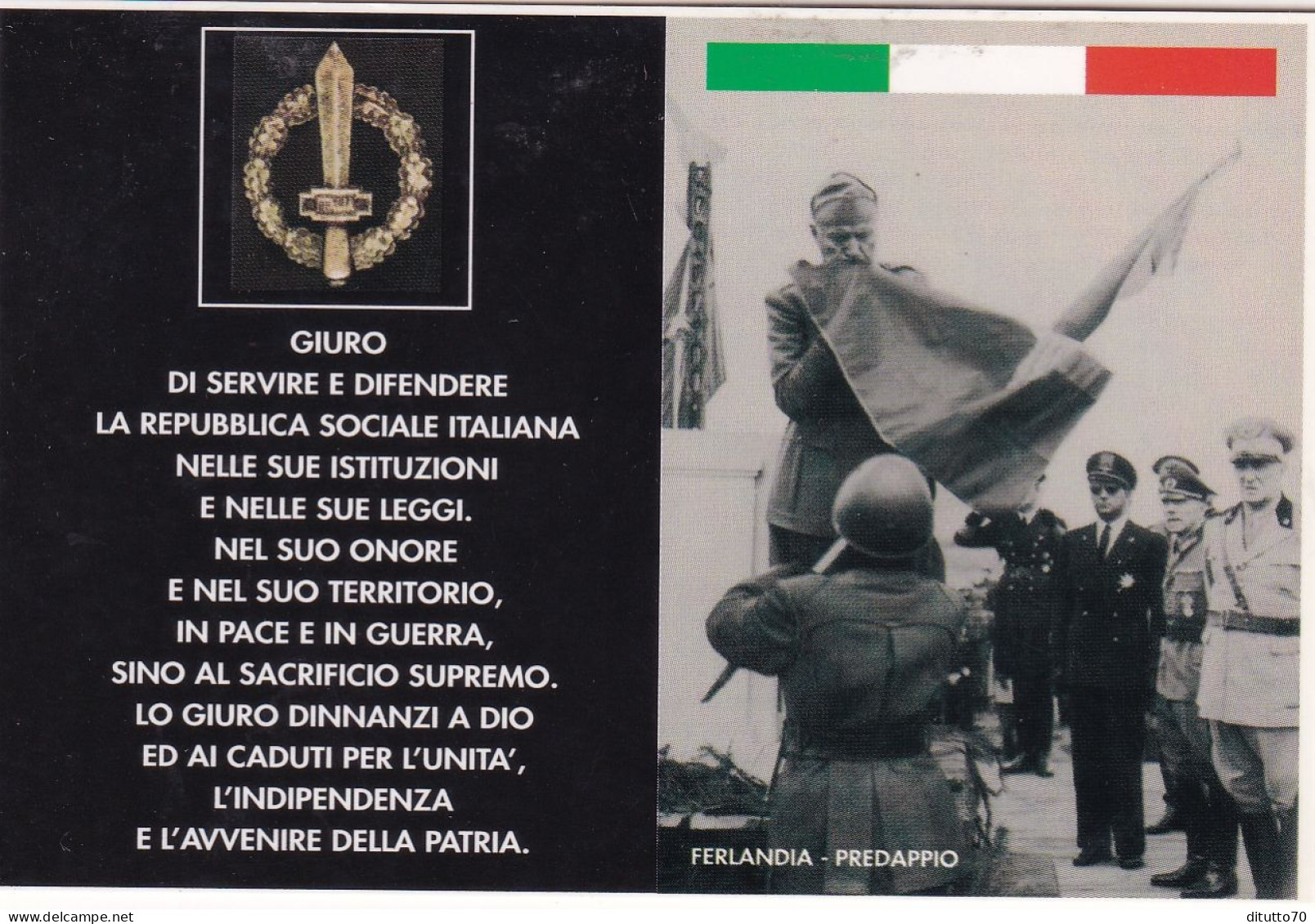 Calendarietto - Ferlandia - Predappio - Anche Se Tutti Noi No - Mussolini - Anno 2005 - Tamaño Pequeño : 2001-...