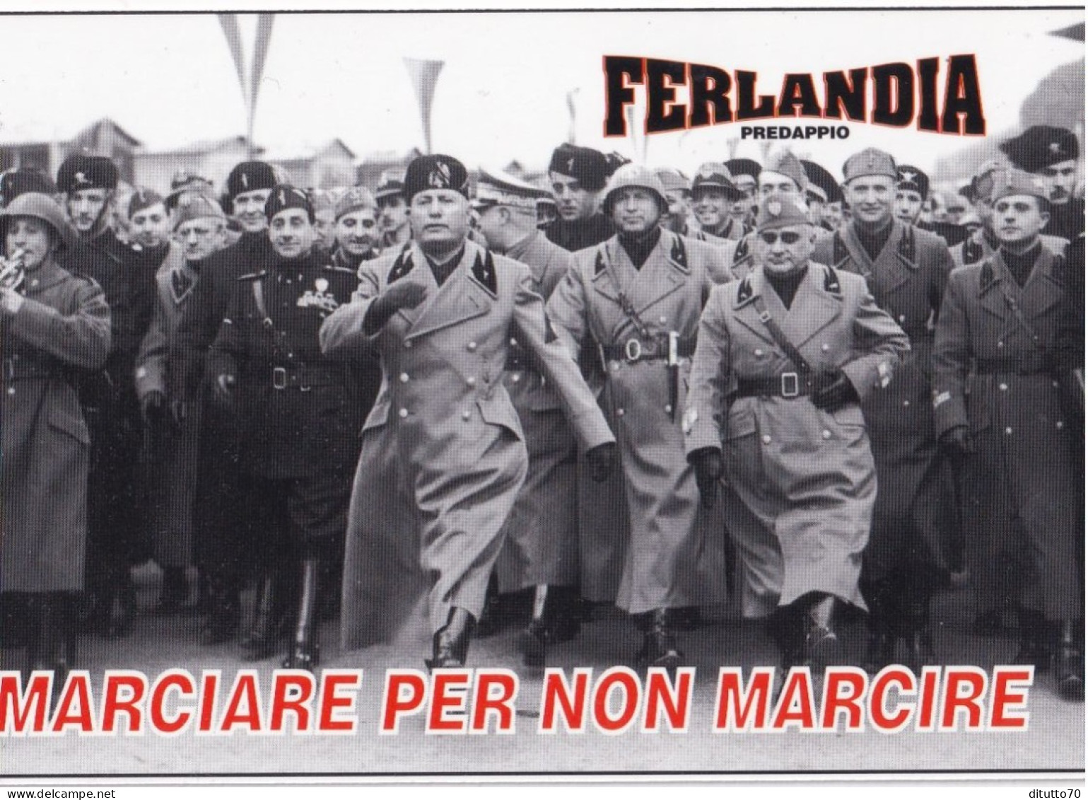 Calendarietto - Ferlandia - Predappio - Marciare Per Non Marcire  - Mussolini - Anno 2002 - Tamaño Pequeño : 2001-...