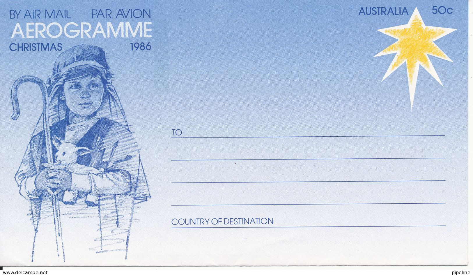 Australia Aerogramme Christmas 1986 In Mint Condition - Aérogrammes