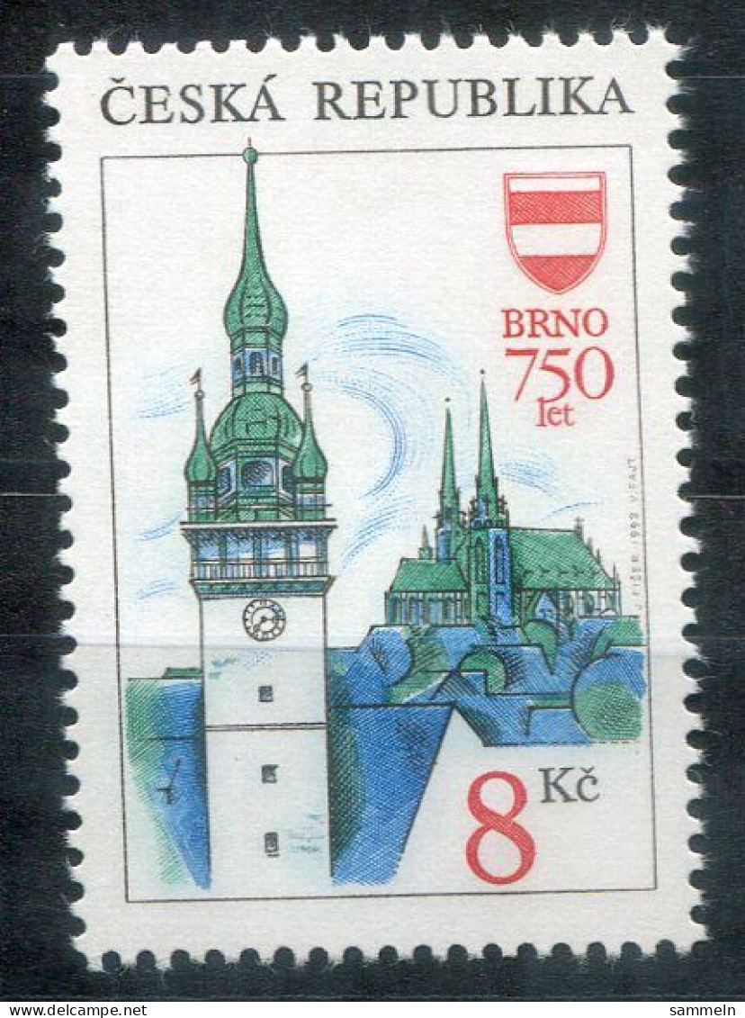 TSCHECHISCHE REPUBLIK 9 Mnh - Brünn, Brno  - CZECH REPUBLIC / RÉPUBLIQUE TCHÈQUE - Unused Stamps