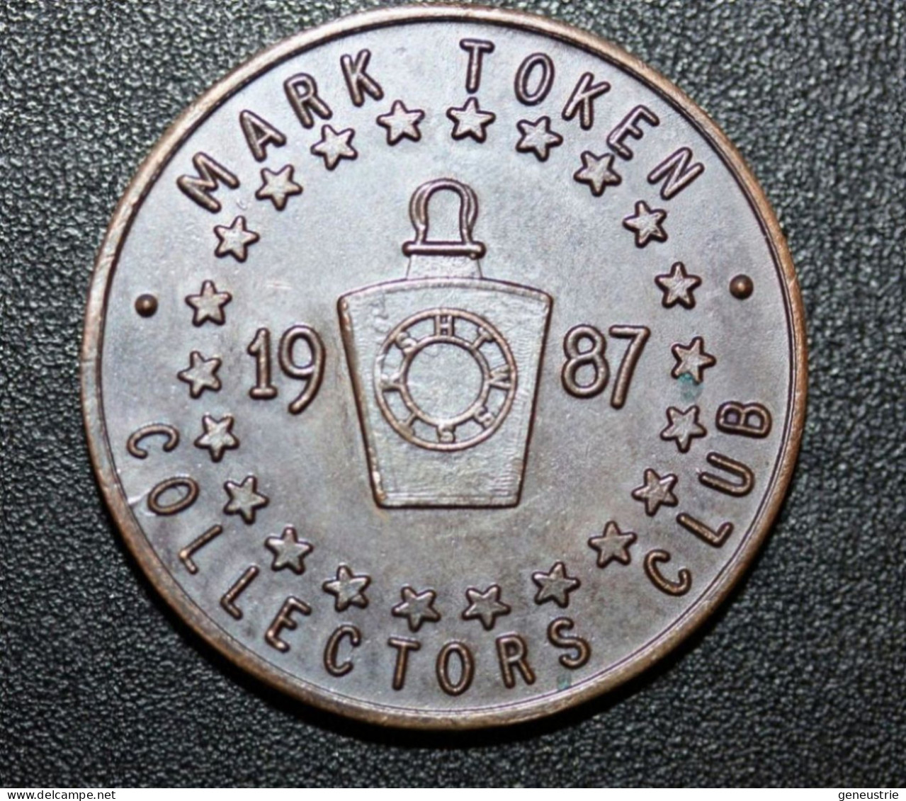 Franc-maçonnerie - Beau Jeton Maçonnique Anglais "Mark Token Collectors Club 1987" Masonic Token - Professionnels/De Société