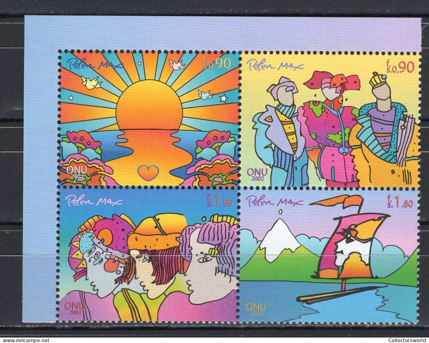 United Nations UN Geneva Serie 4v 2002 In Block Sustainable Development MNH - Ongebruikt