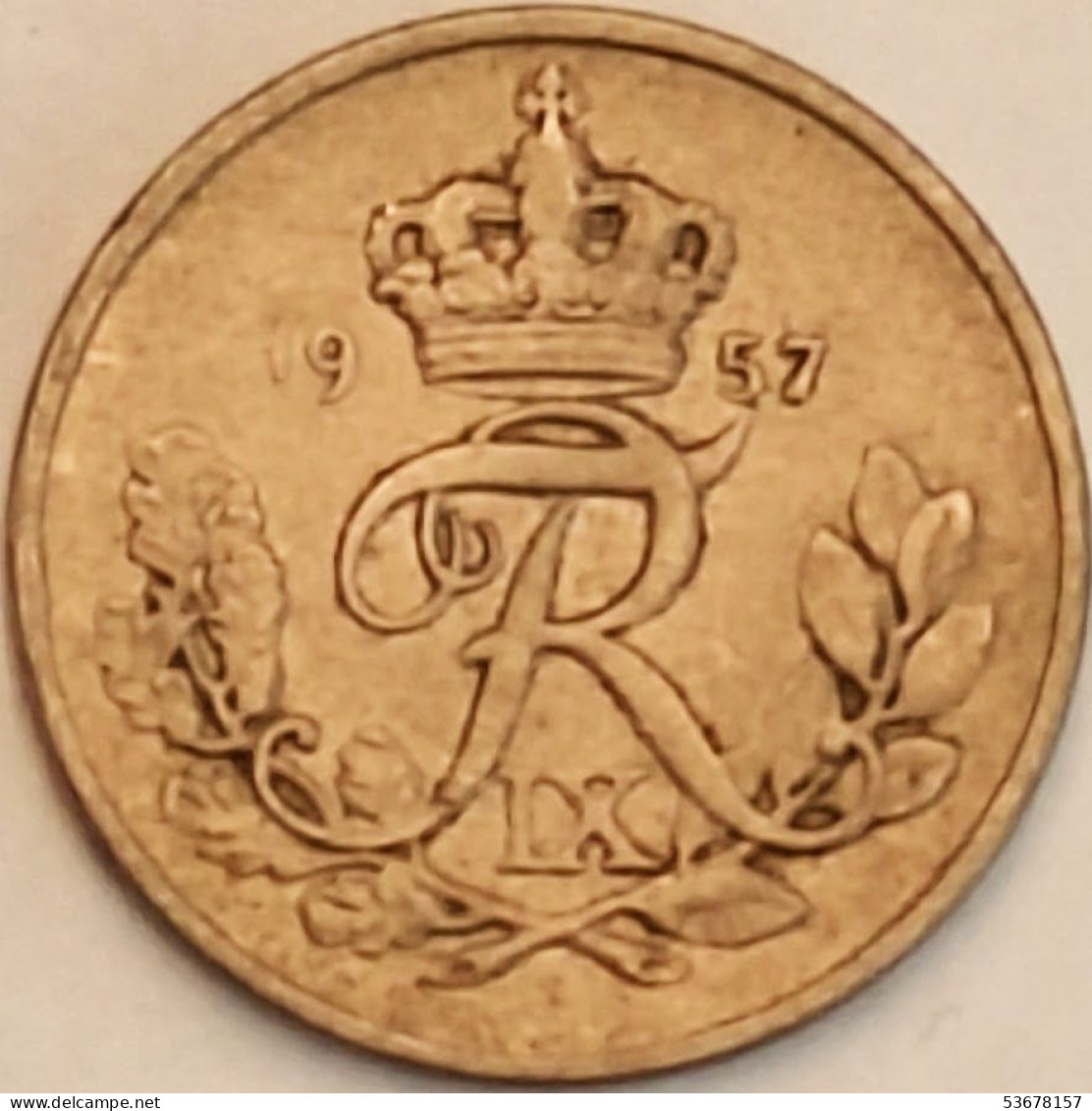 Denmark - 10 Ore 1957, KM# 841.2 (#3734) - Danimarca