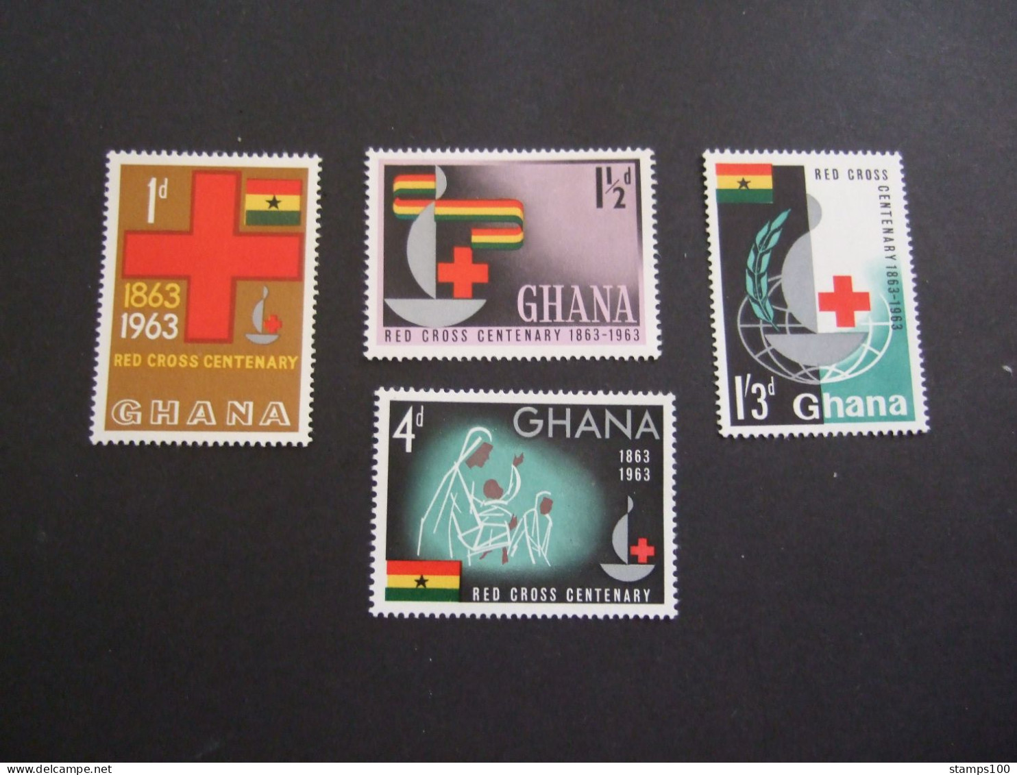 Ghana 1963 - Red Cross Centenary SG307-310 MNH** (P51-02=TVN) - Red Cross